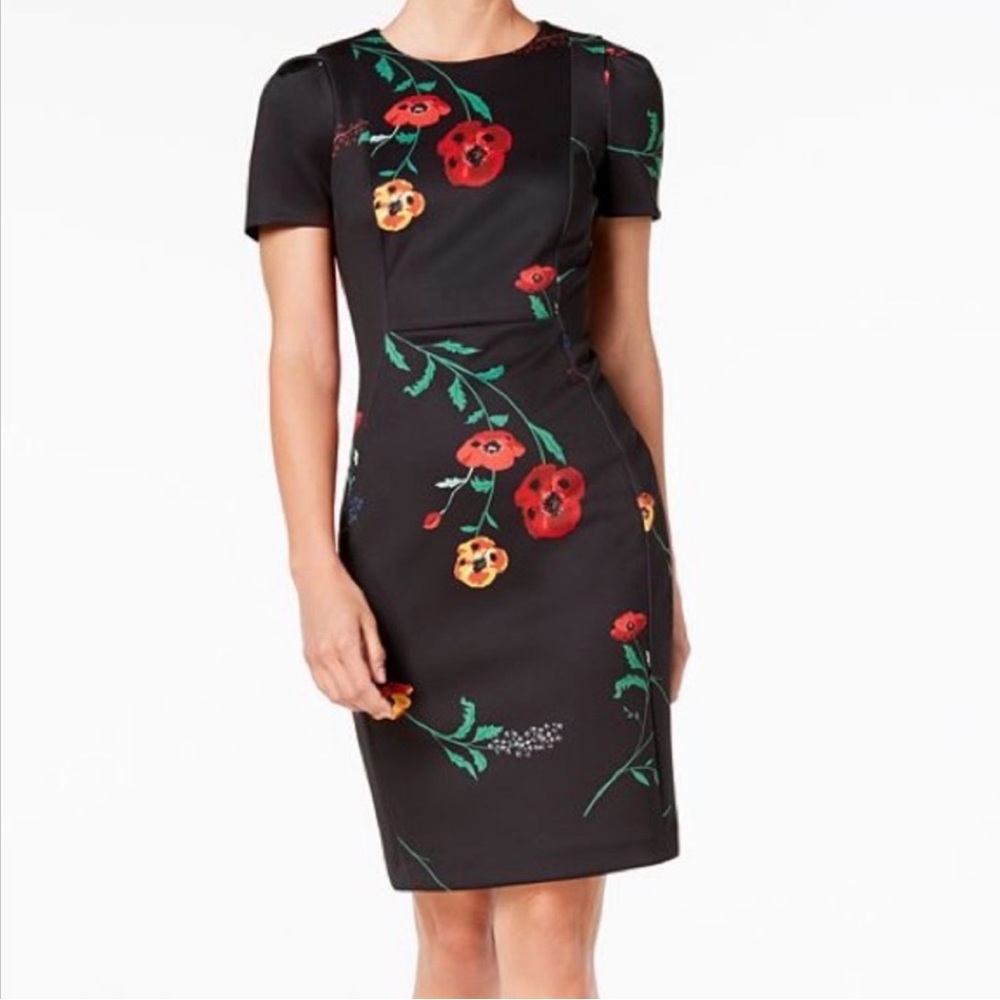 Calvin Klein Floral Poppy Dress